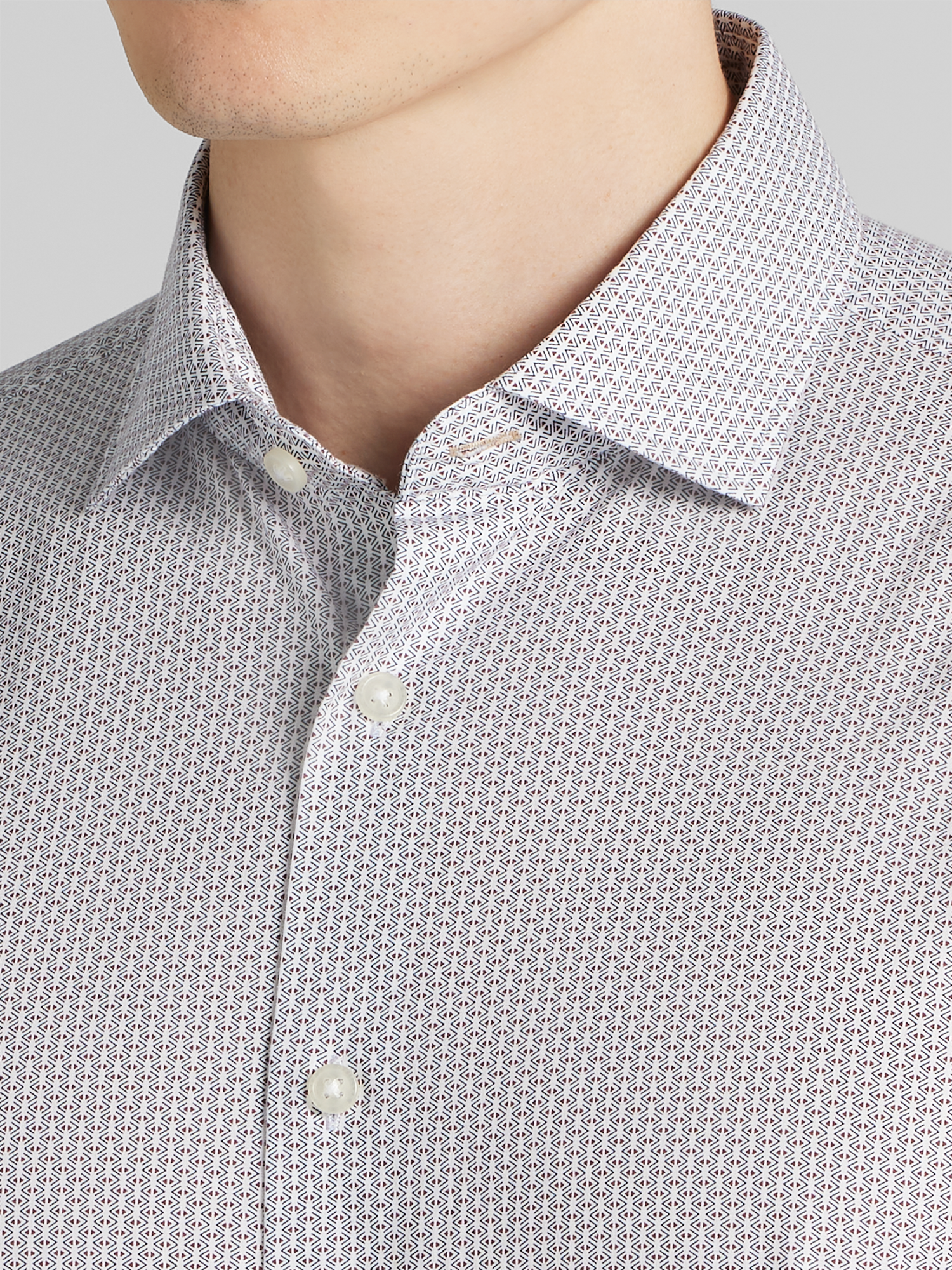 Modern Fit Short Sleeve Button Up Shirt