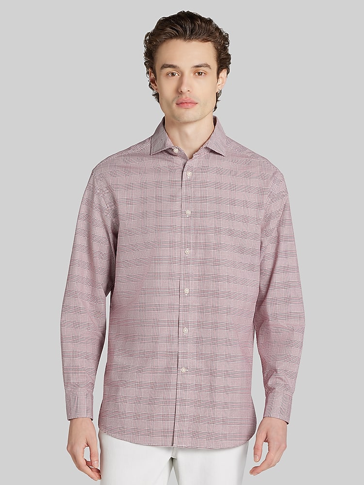 burgundy checkered dress shirt Buy Burgundy Red Stretch Oxford Check Long Sleeve Shirt from Next USA