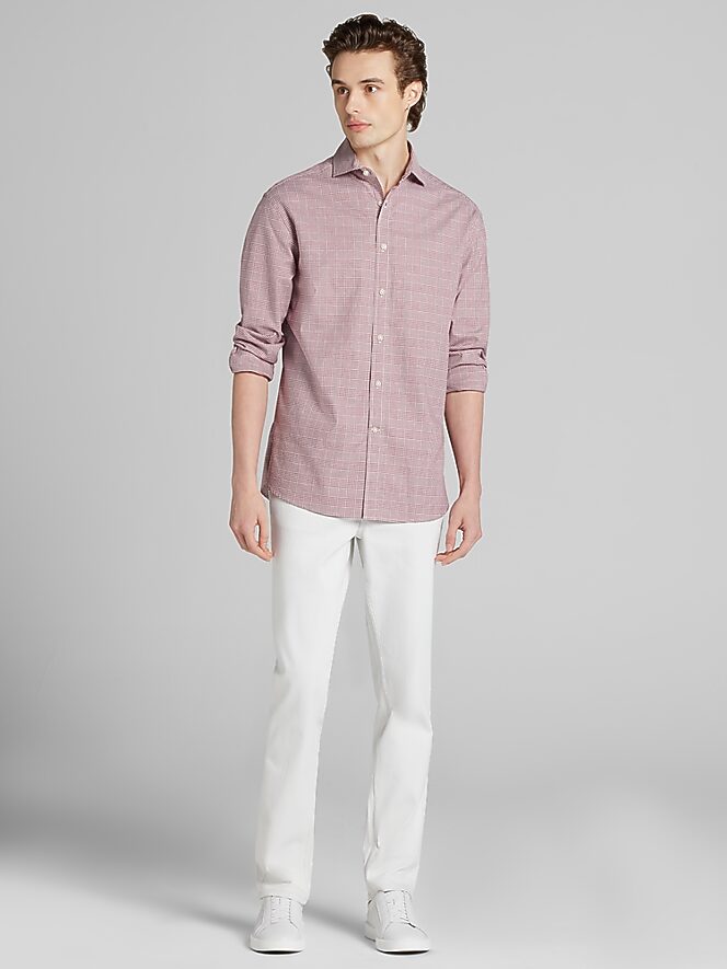 Joseph Abboud Classic Fit Plaid Button Up Shirt