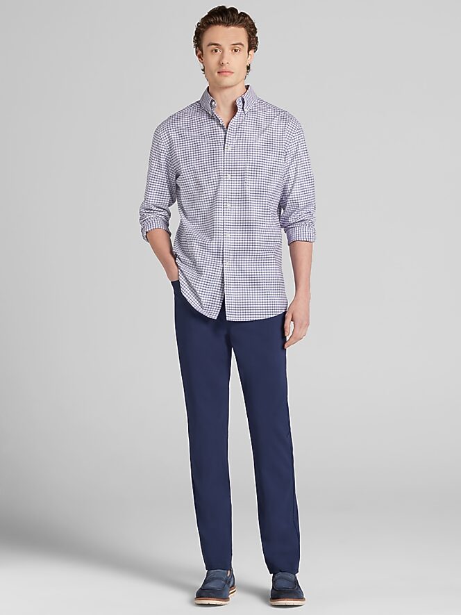 Joseph Abboud Classic Fit Grid Pattern Button Up Shirt