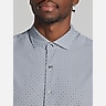 Awearness Kenneth Cole Modern Fit Mini Geo Woven 4‑Way Stretch Button Up Shirt