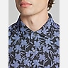 Awearness Kenneth Cole Slim Fit Modern Floral Woven 4‑Way Stretch Button Up Shirt