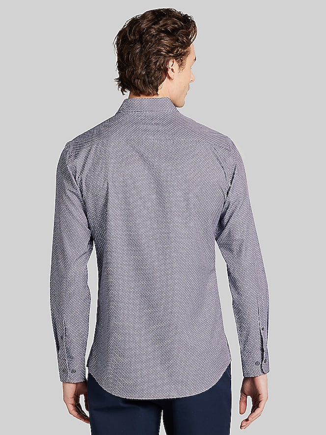 Awearness Kenneth Cole Slim Fit 4-Way Stretch Button Up Shirt