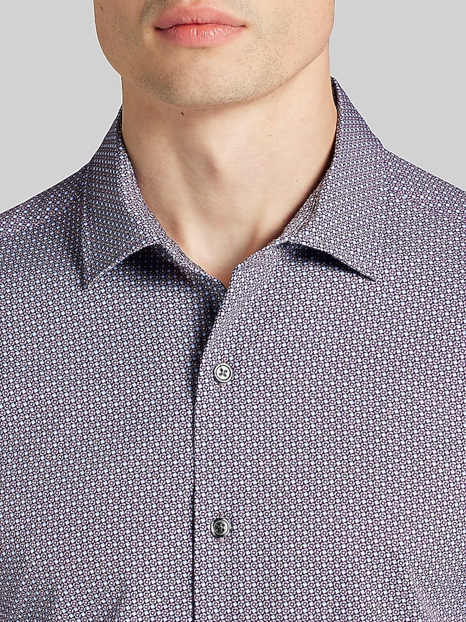 Awearness Kenneth Cole Slim Fit 4-Way Stretch Button Up Shirt