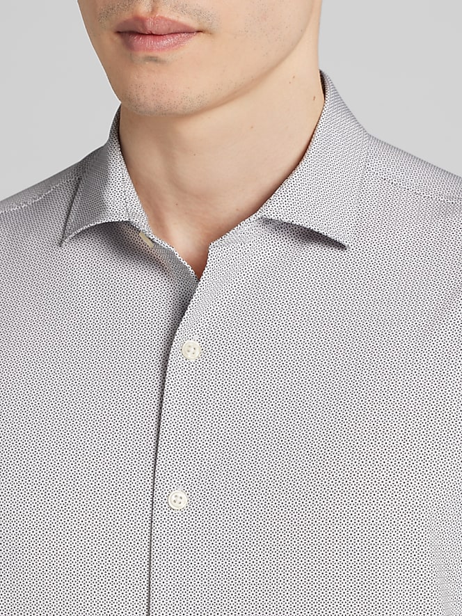 Awearness Kenneth Cole Modern Fit Short Sleeve Button Up Shirt
