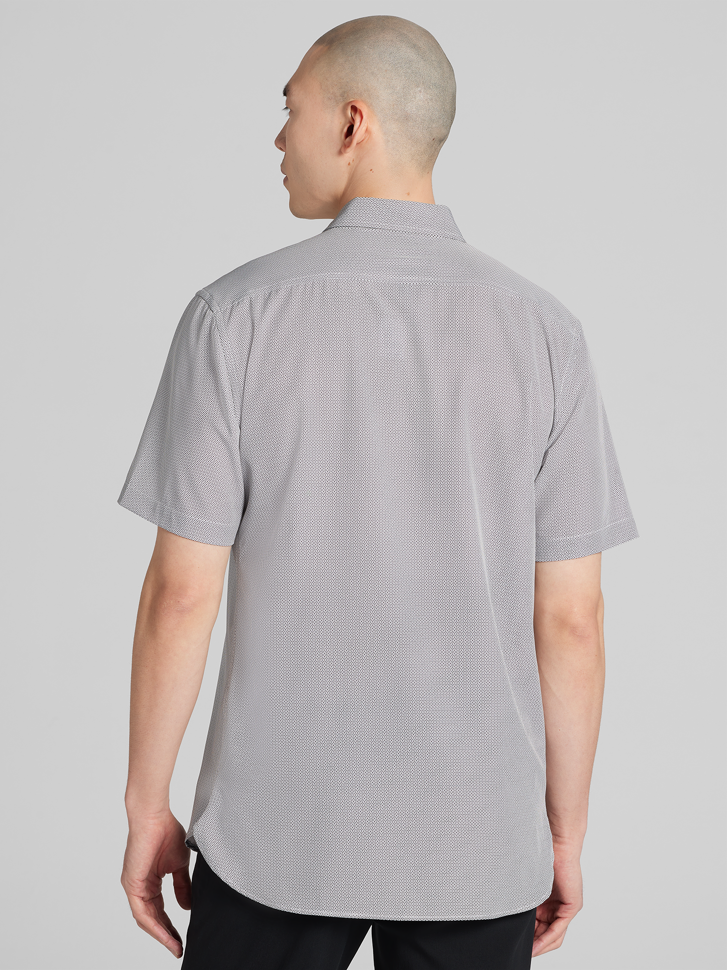 Modern Fit Short Sleeve Button Up Shirt