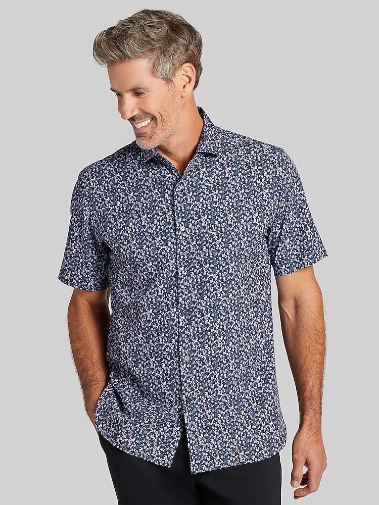 xxl short sleeve dress shirts COOFANDY Mens Dress Shirts Button Down Short Sleeve Cooling Shirts Summer  Shirts Casual T Shirts