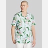 Joseph Abboud Modern Fit Tropical Hibiscus and Leaves Camp Shirt