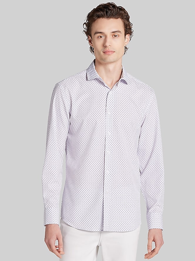 Awearness Kenneth Cole Slim Fit 4-Way Stretch Button Up Shirt