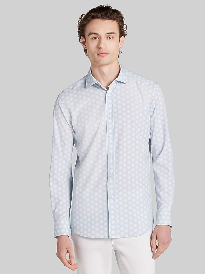 Awearness Kenneth Cole Slim Fit Geometric Button-Up Shirt
