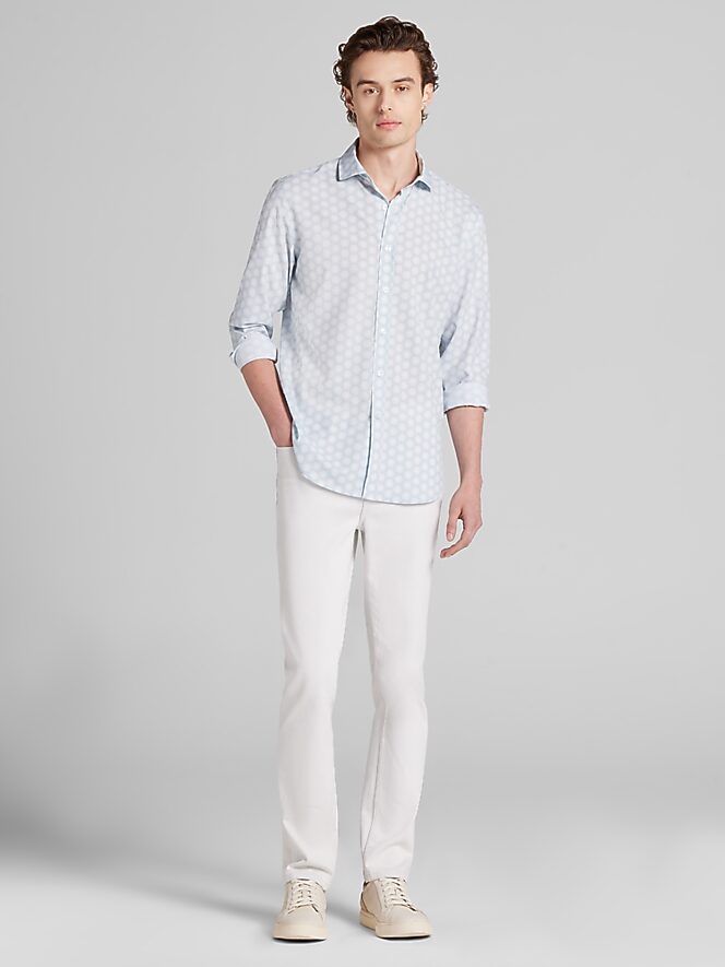Awearness Kenneth Cole Slim Fit Geometric Button-Up Shirt