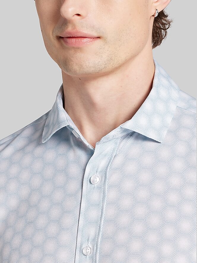 Awearness Kenneth Cole Slim Fit Geometric Button-Up Shirt