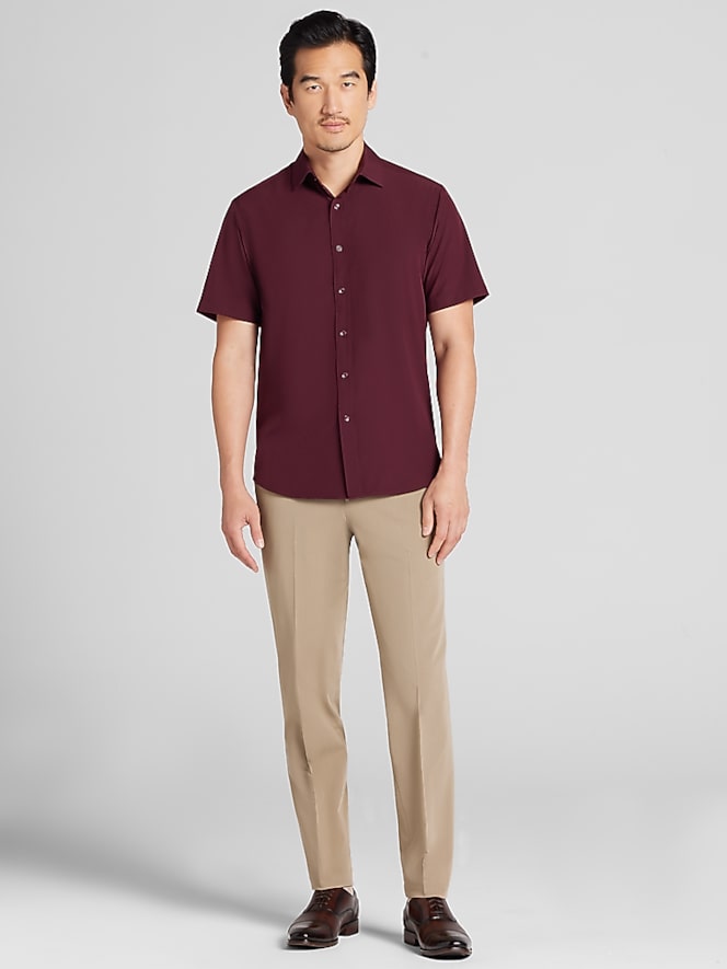 Awearness Kenneth Cole Modern Fit 4-Way Stretch Button Up Shirt