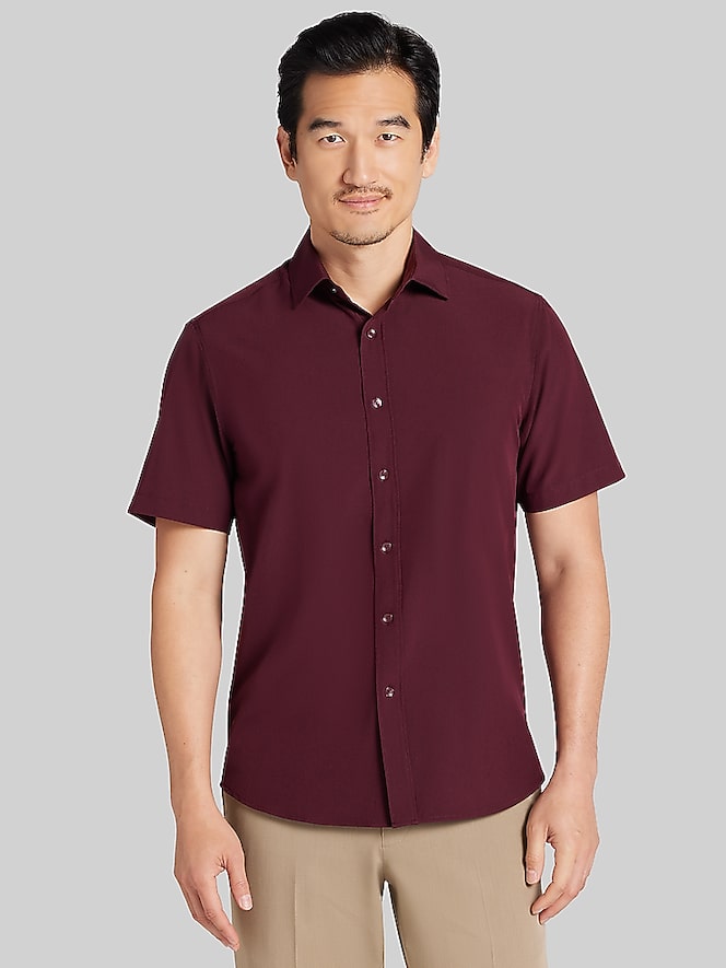 Awearness Kenneth Cole Modern Fit 4-Way Stretch Button Up Shirt