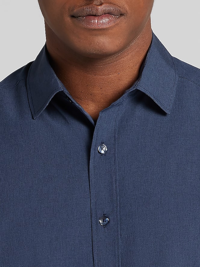 Awearness Kenneth Cole CHILLFLEX Modern Fit 4-Way Stretch Short Sleeve Button-Up Shirt