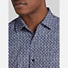 Awearness Kenneth Cole Modern Fit Geometric Print Button Up Shirt