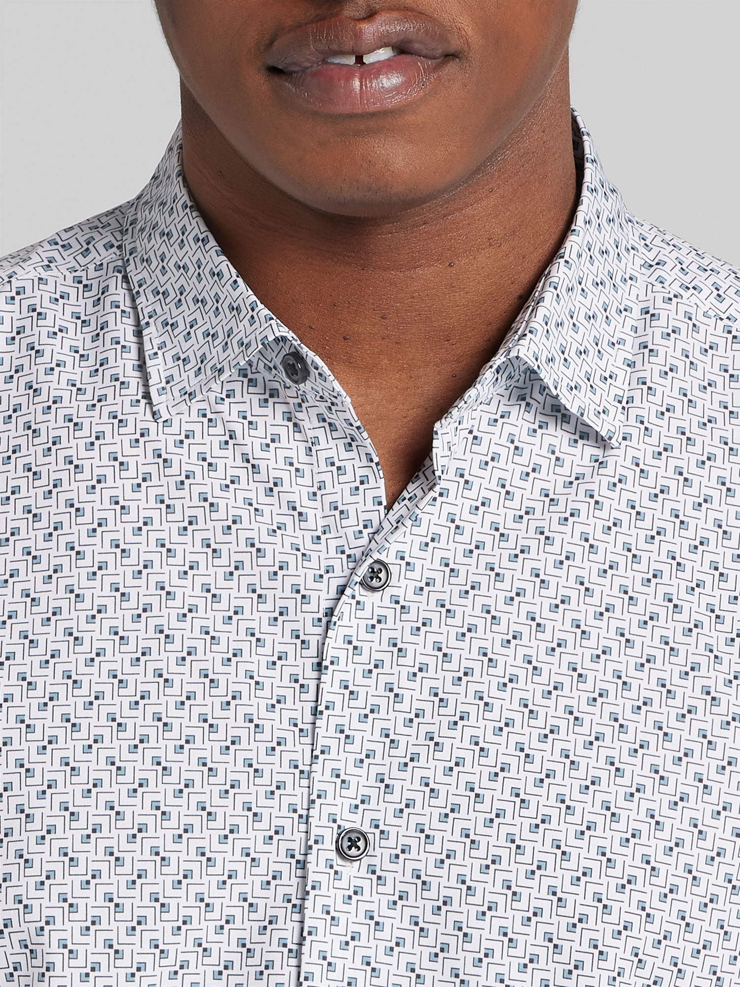 Modern Fit Geometric Print Woven Shirt