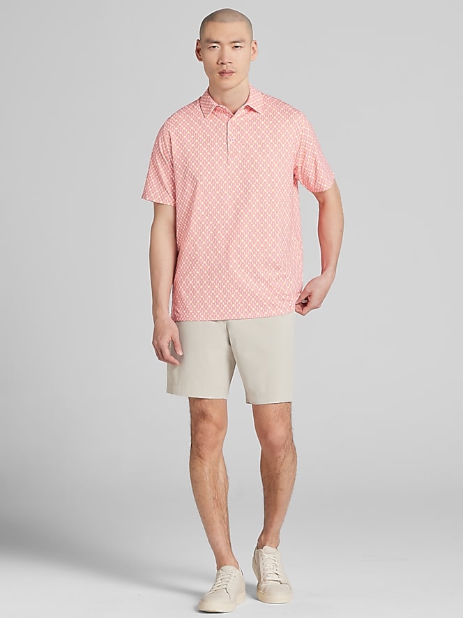 Callaway Regular Fit Ombre Chevron Geo Short Sleeve Golf Polo