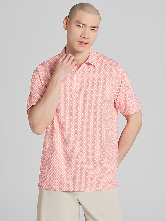 Callaway Regular Fit Ombre Chevron Geo Short Sleeve Golf Polo