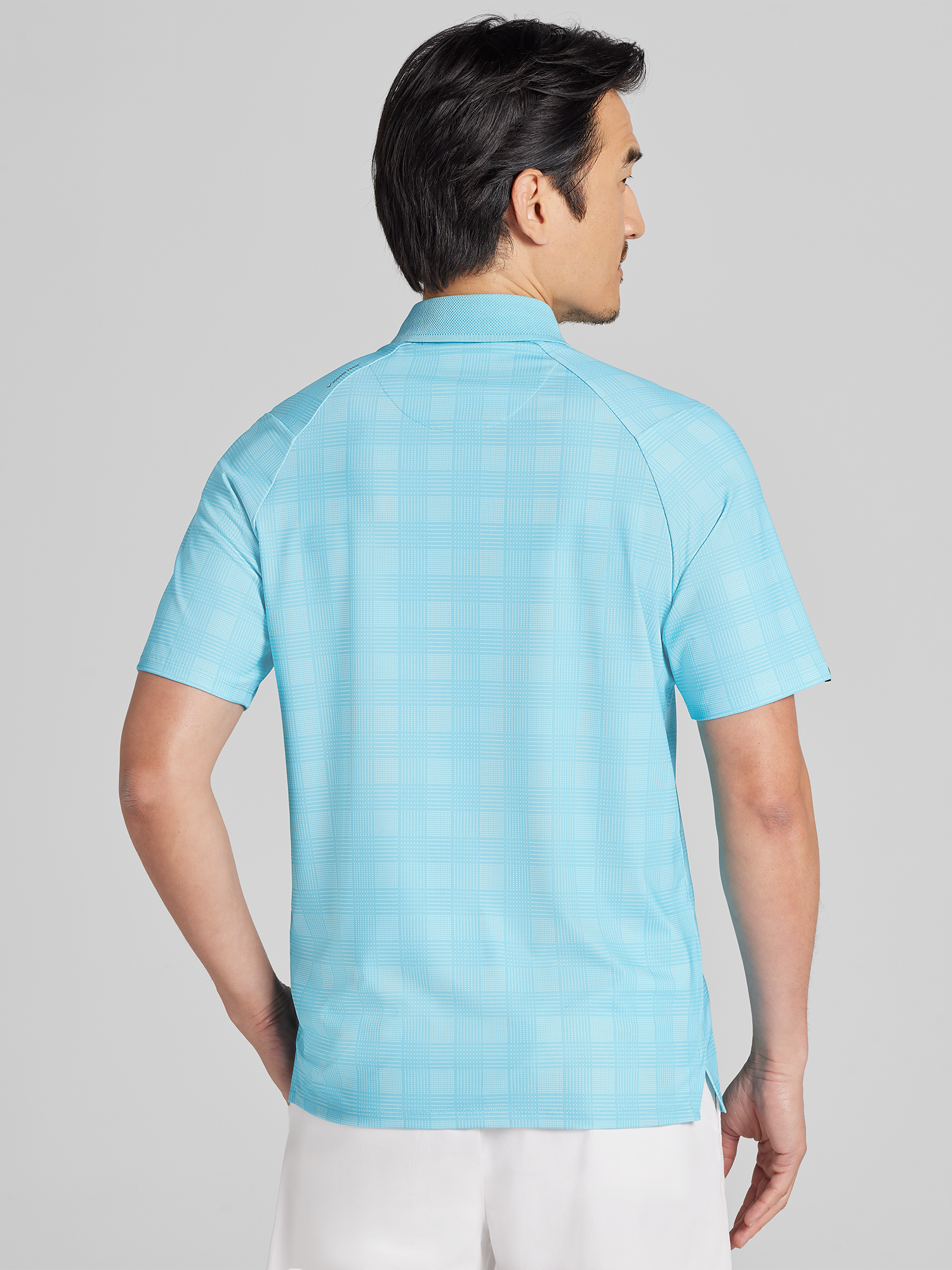 Regular Fit Chevron Plaid Golf Polo