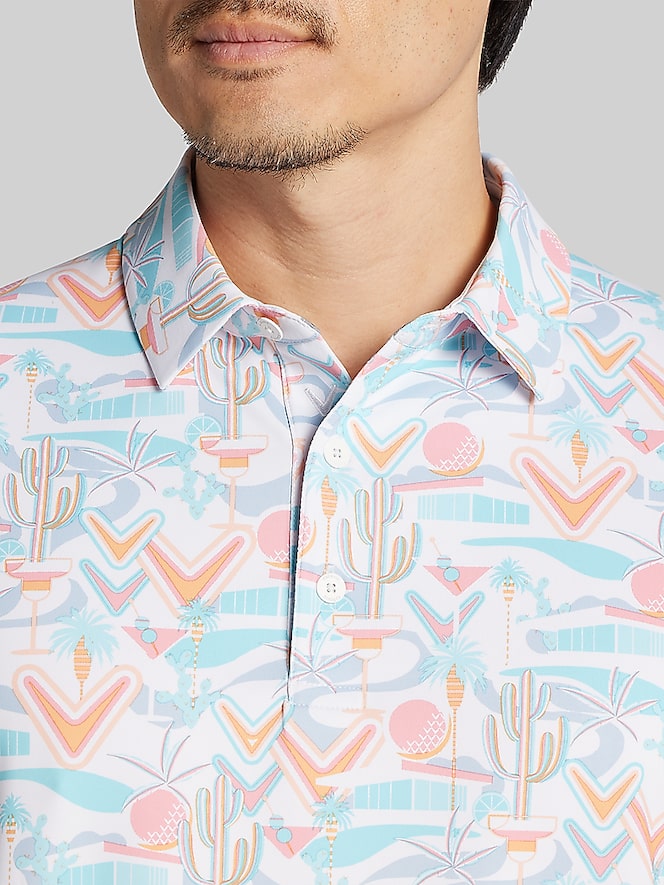 Callaway Regular Fit Resort Conversational Polo