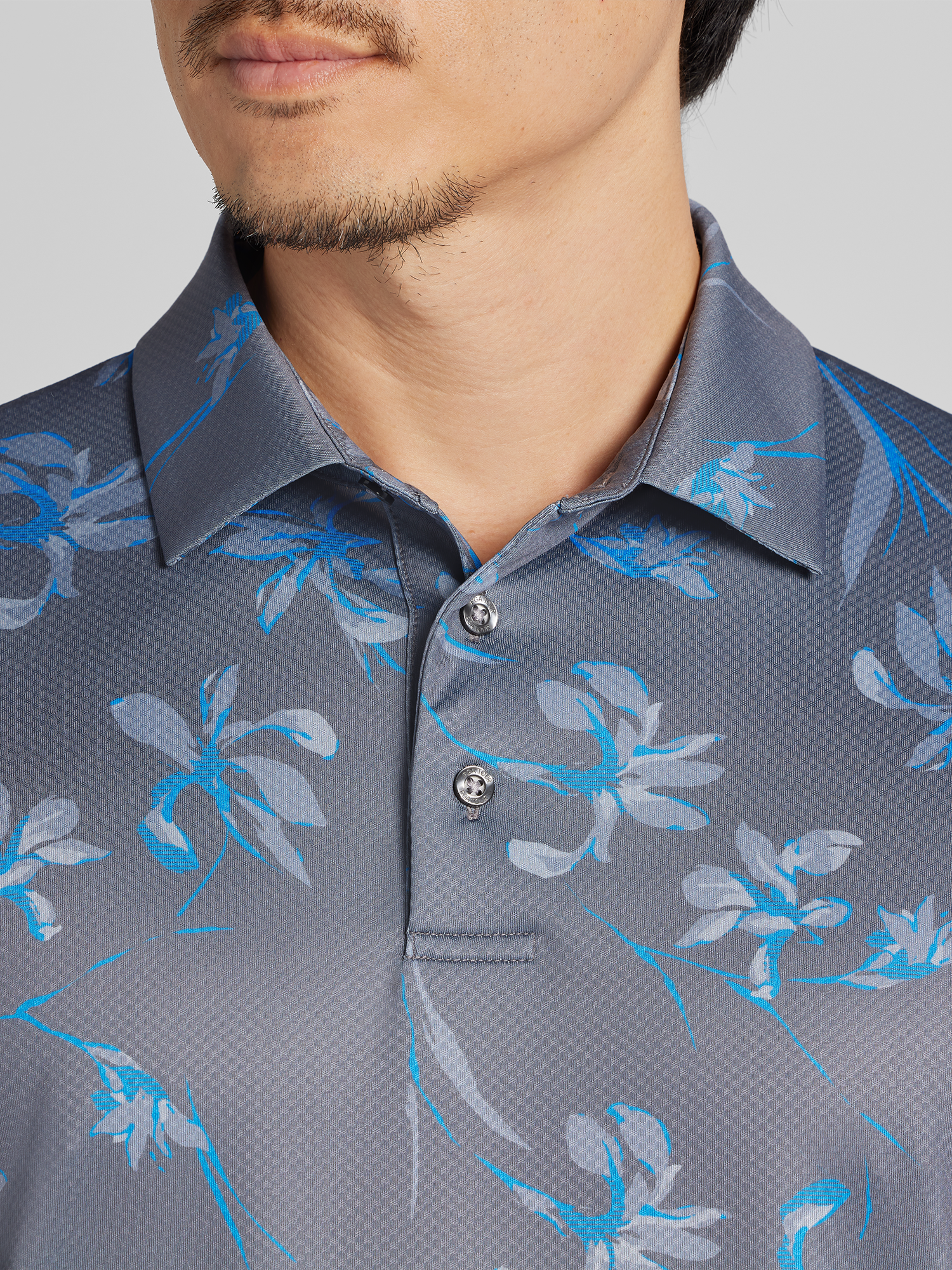 Regular Fit Floral Golf Polo
