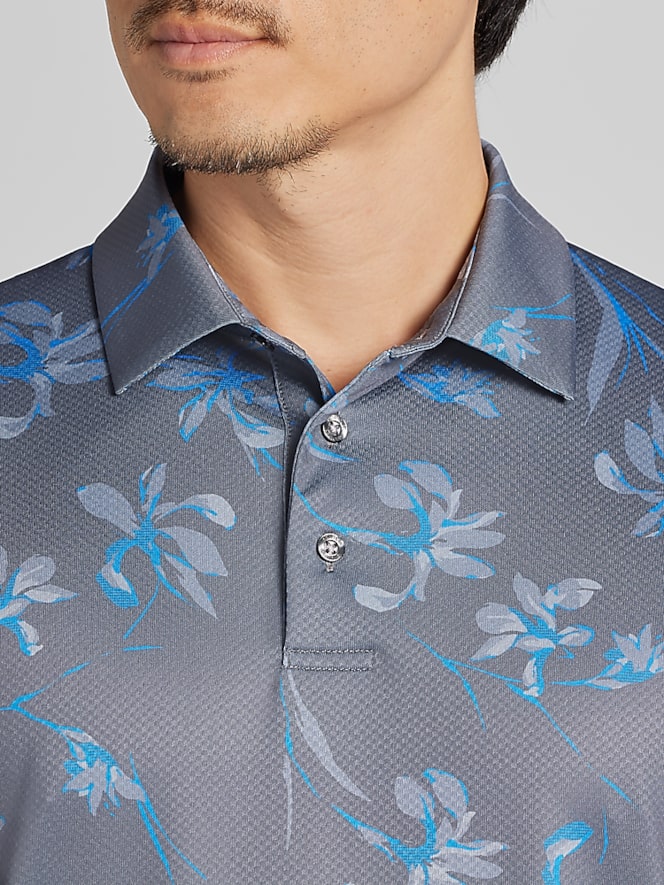 PGA TOUR Regular Fit Floral Golf Polo