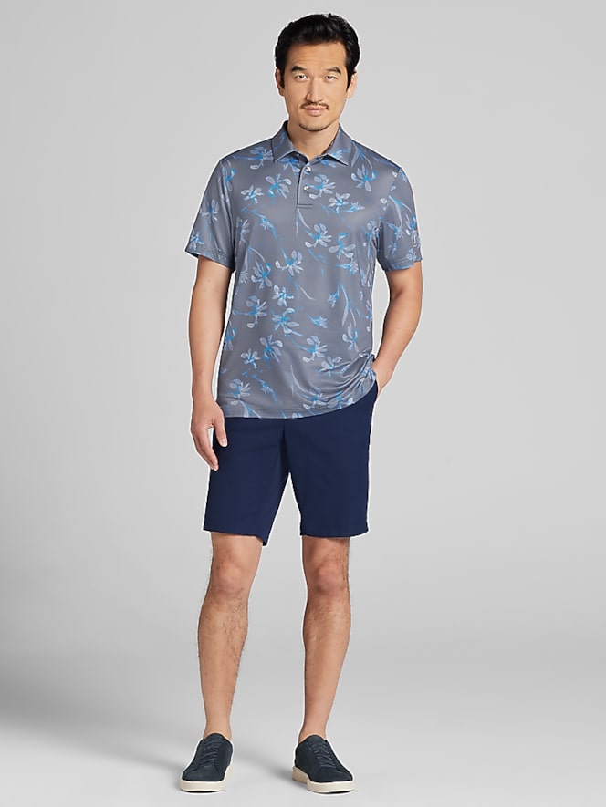PGA TOUR Regular Fit Floral Golf Polo