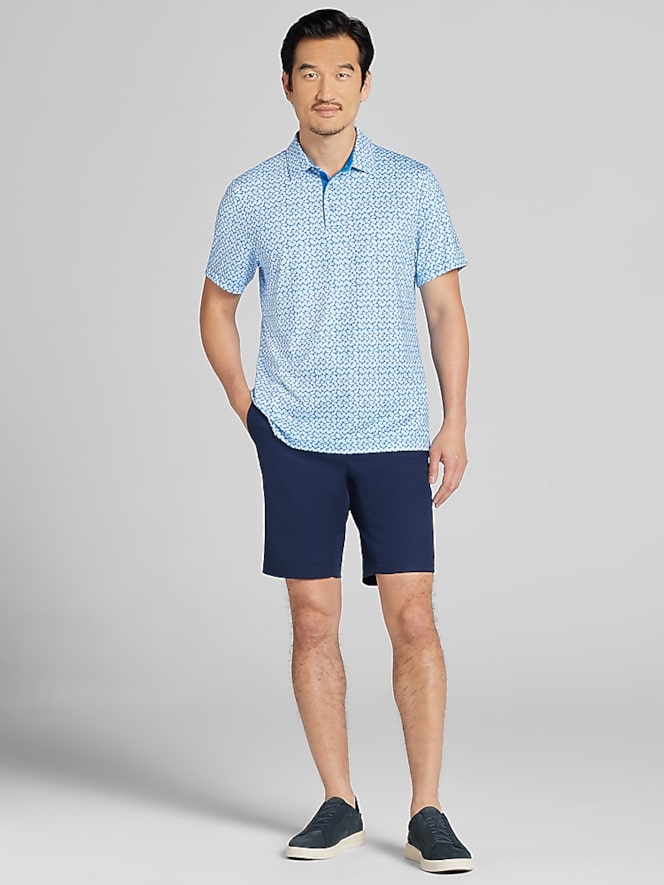 PGA TOUR Regular Fit Abstract Geo Printed Polo