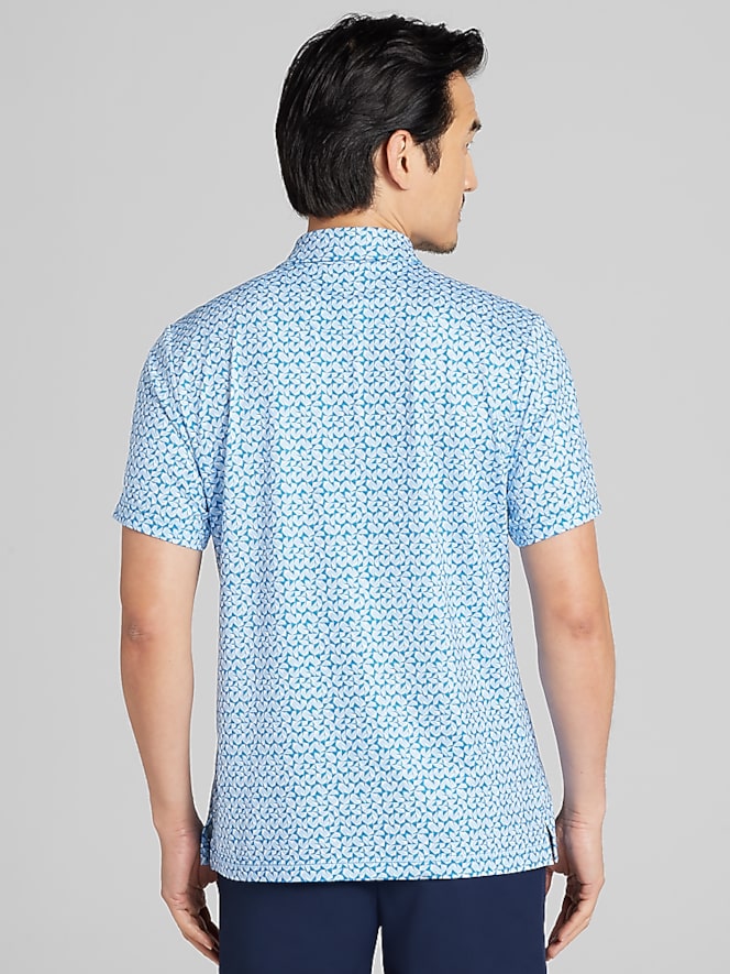 PGA TOUR Regular Fit Abstract Geo Printed Polo