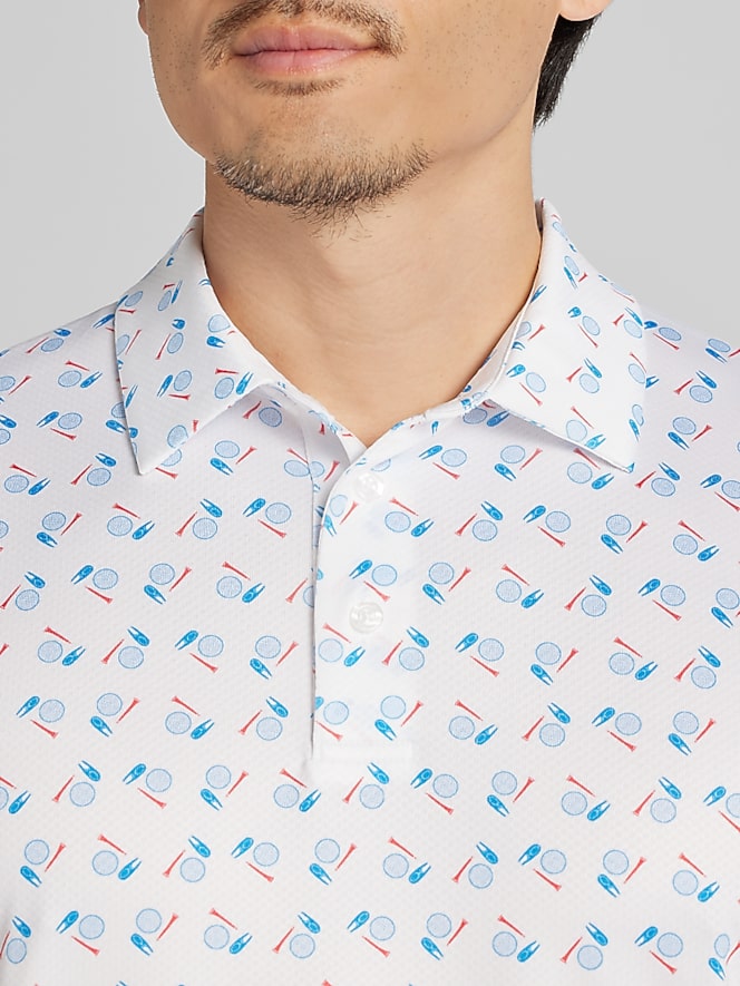 PGA TOUR Regular Fit Novelty Print Golf Polo