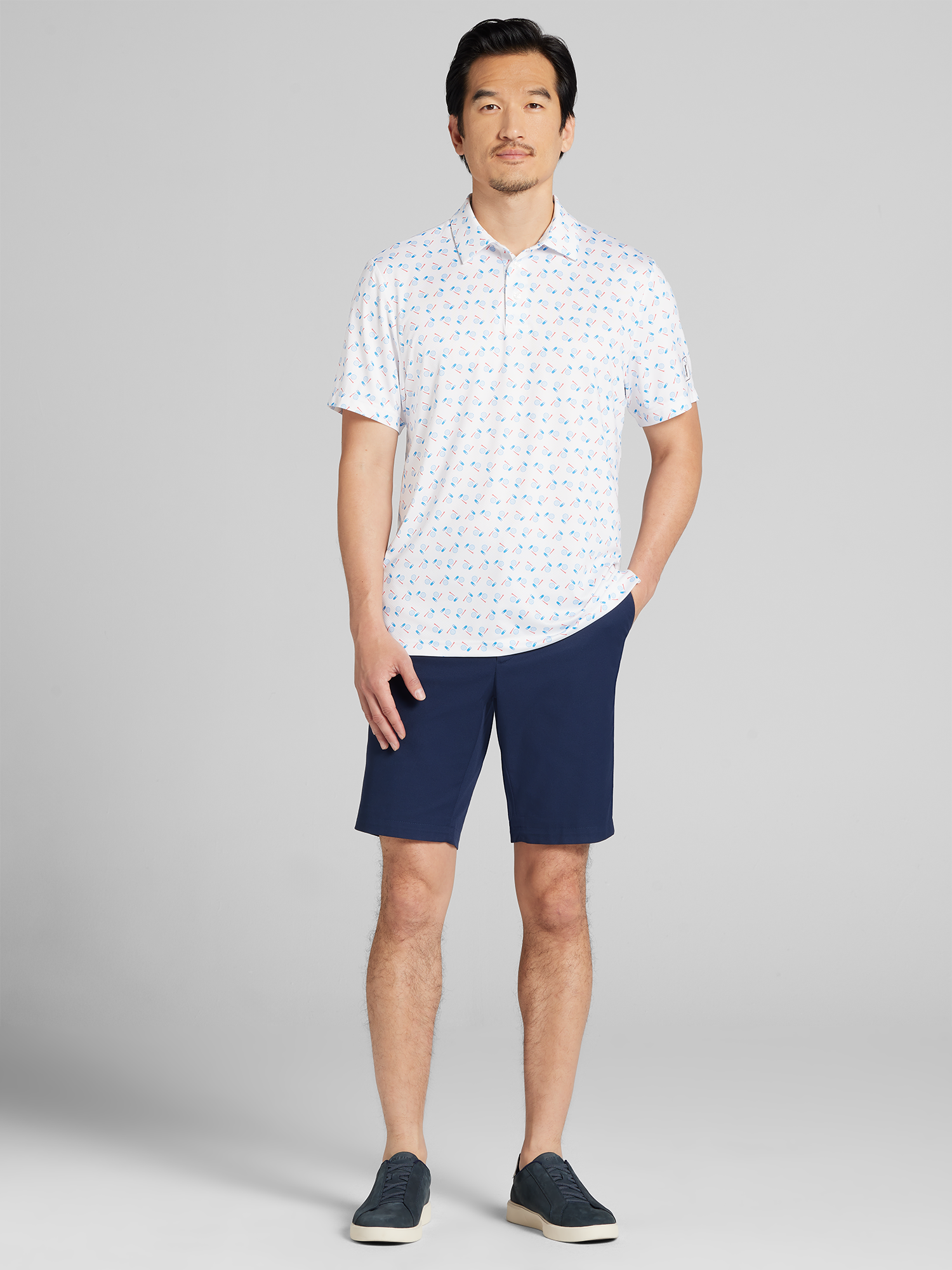 Regular Fit Novelty Print Golf Polo