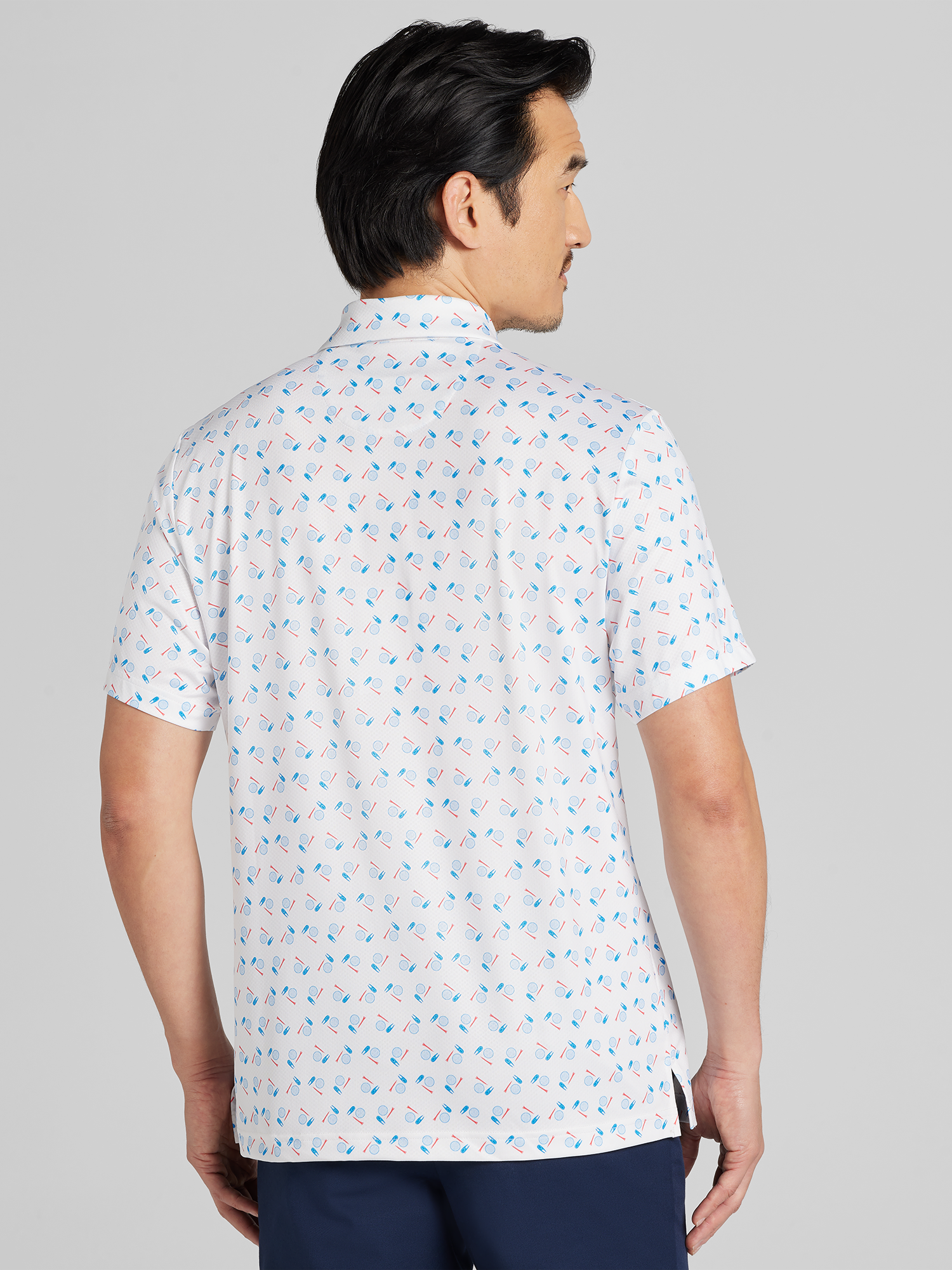 Regular Fit Novelty Print Golf Polo