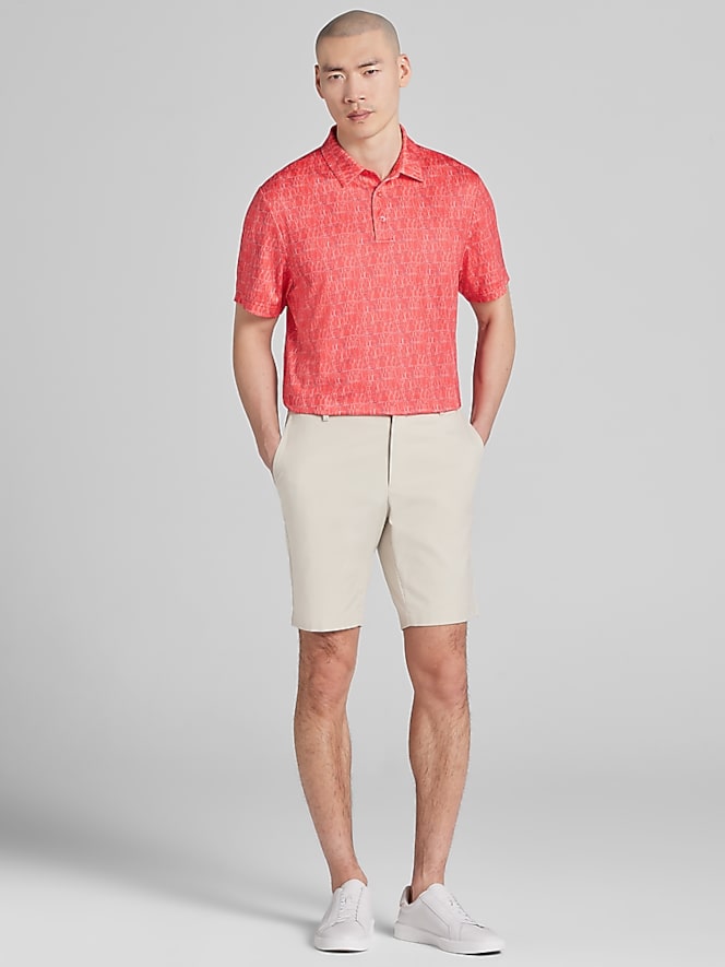 PGA TOUR Regular Fit Cocktail Short Sleeve Golf Polo