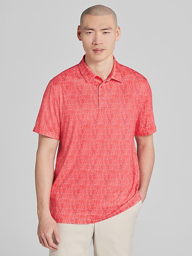 PGA TOUR Regular Fit Cocktail Short Sleeve Golf Polo