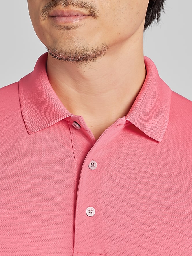PGA TOUR Regular Fit Airflux Solid Mesh Polo