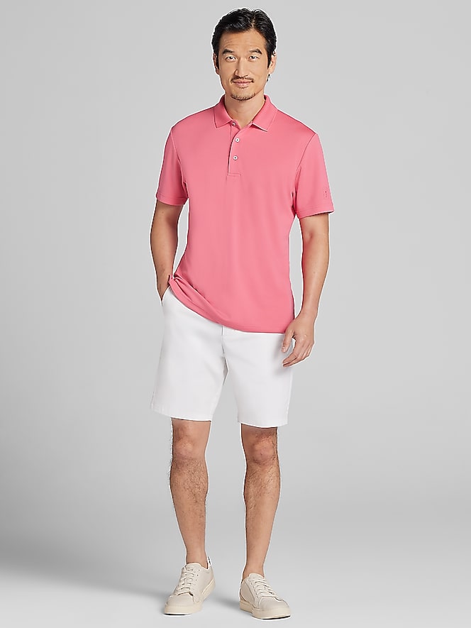 PGA TOUR Regular Fit Airflux Solid Mesh Polo