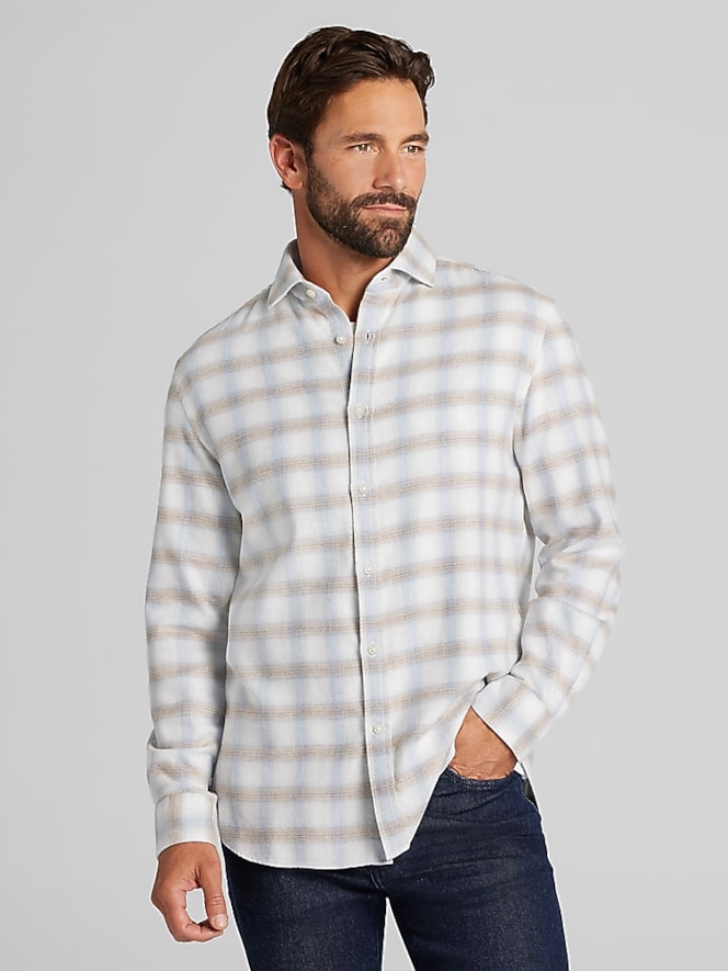 Joseph Abboud Modern Fit Flannel Shirt