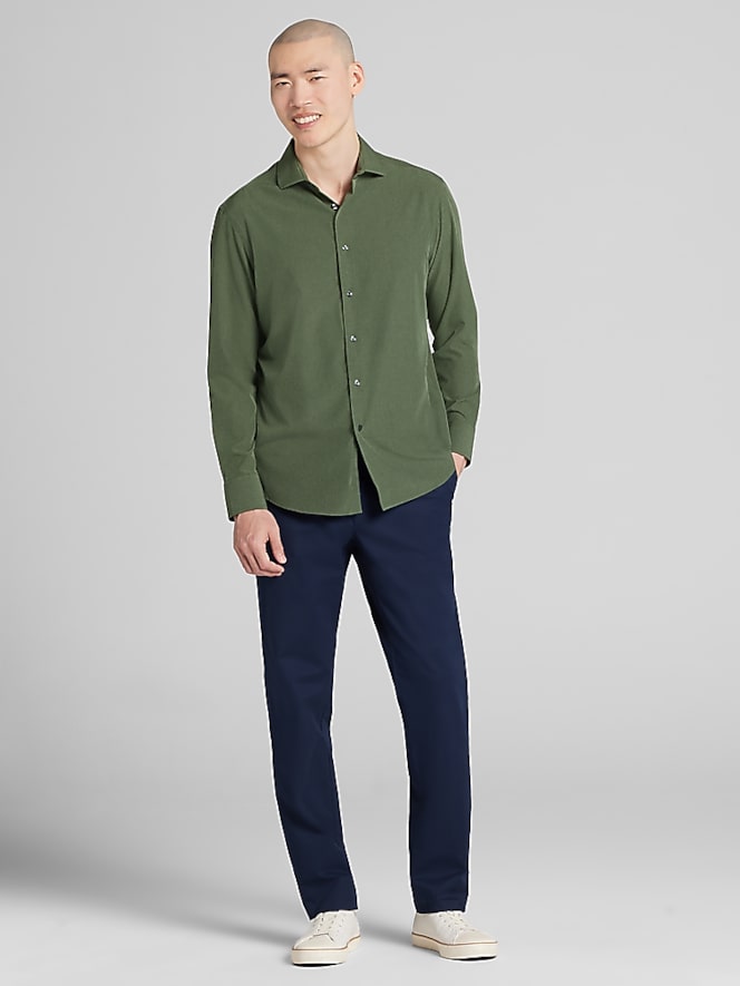 Awearness Kenneth Cole Modern Fit 4-Way Stretch Button Up Shirt