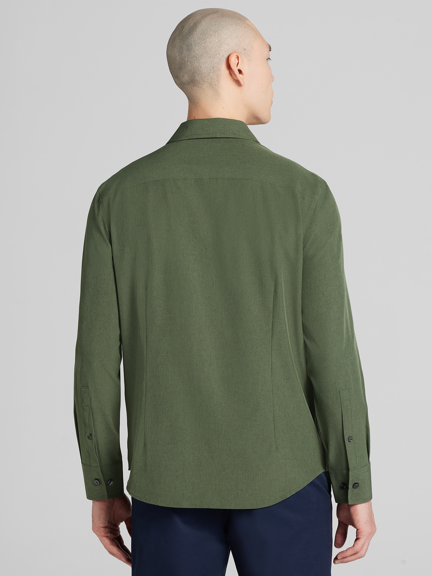 Modern Fit 4-Way Stretch Button Up Shirt