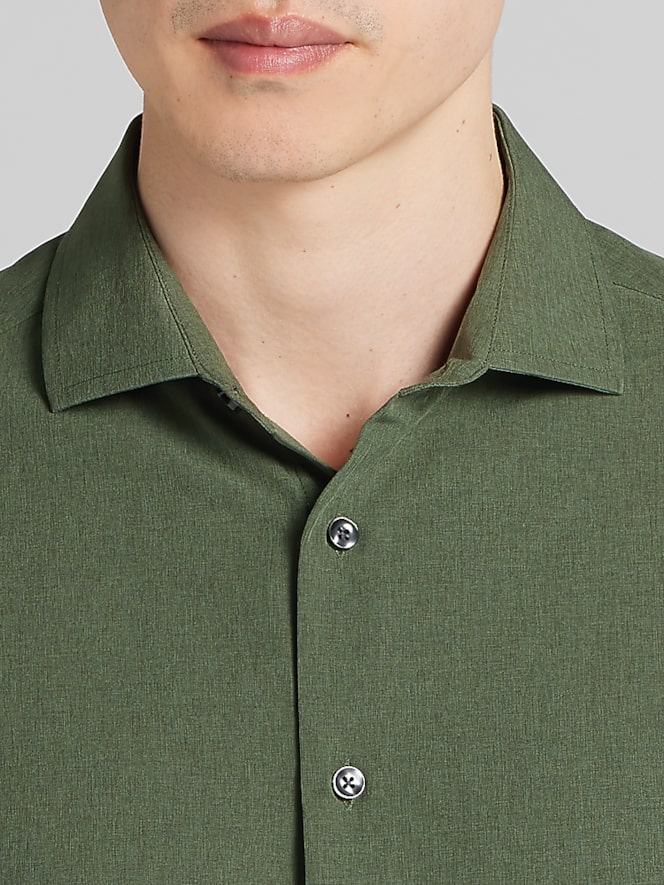 Awearness Kenneth Cole Modern Fit 4-Way Stretch Button Up Shirt