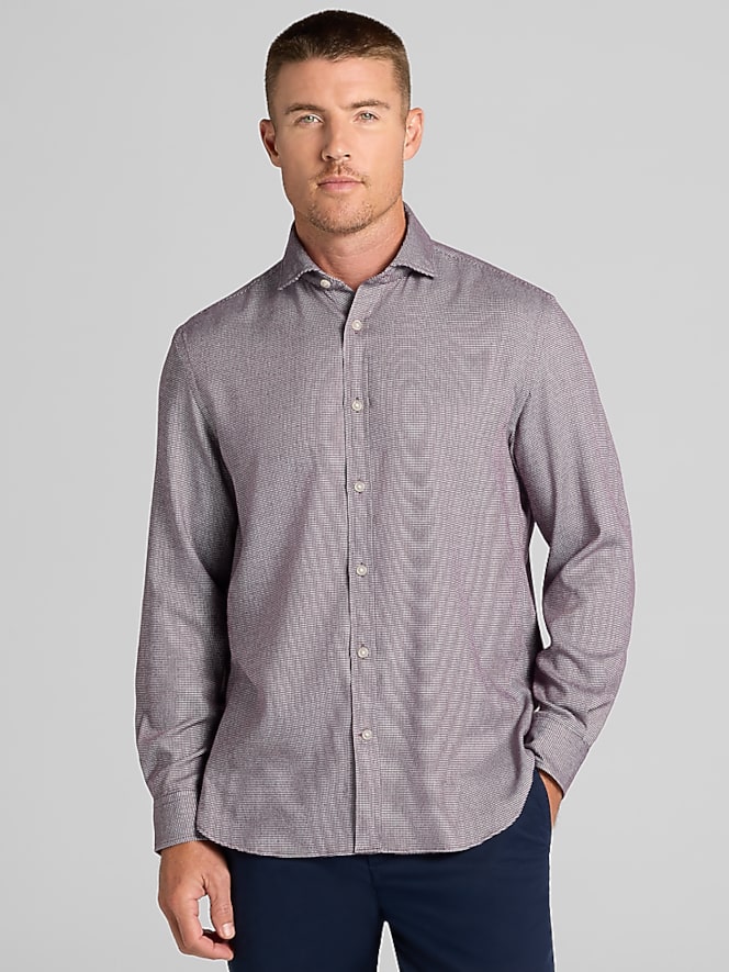 Joseph Abboud Modern Fit Flannel Button Up Shirt