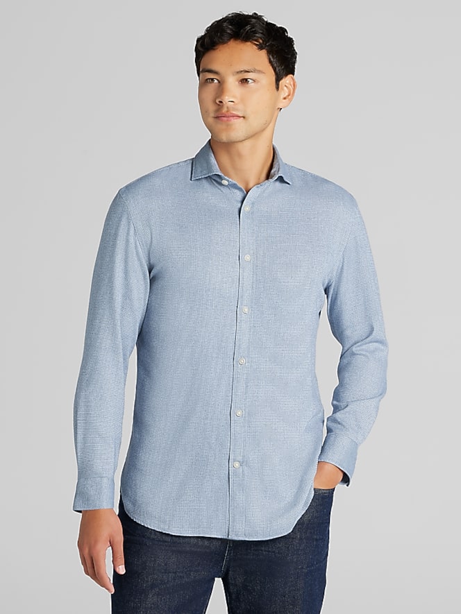 Joseph Abboud Modern Fit Flannel Button Up Shirt