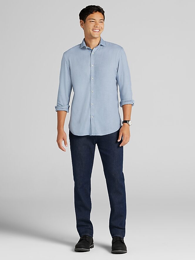 Joseph Abboud Modern Fit Flannel Button Up Shirt