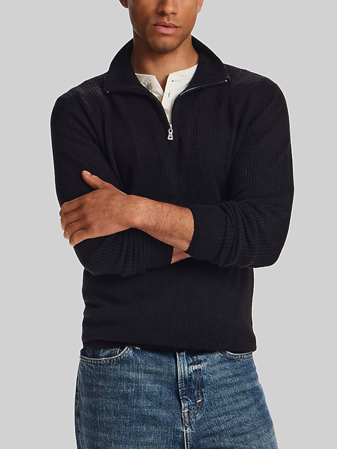 Weatherproof Vintage Soft Touch Allover Texture Quarter-Zip Pullover