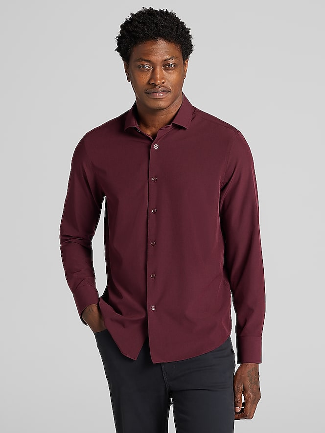 Awearness Kenneth Cole Modern Fit 4-Way Stretch Button-Up Shirt