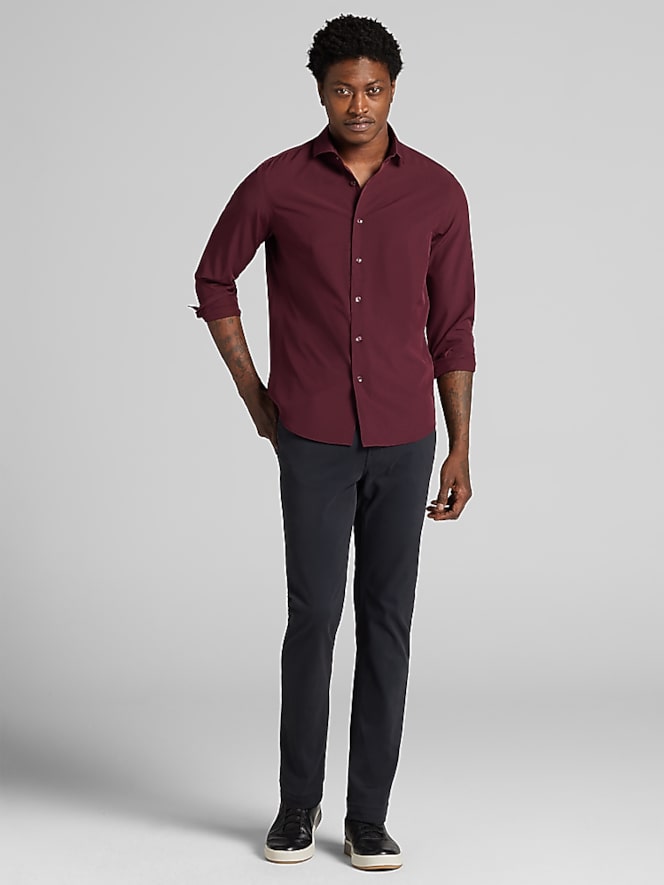 Awearness Kenneth Cole Modern Fit 4-Way Stretch Button-Up Shirt