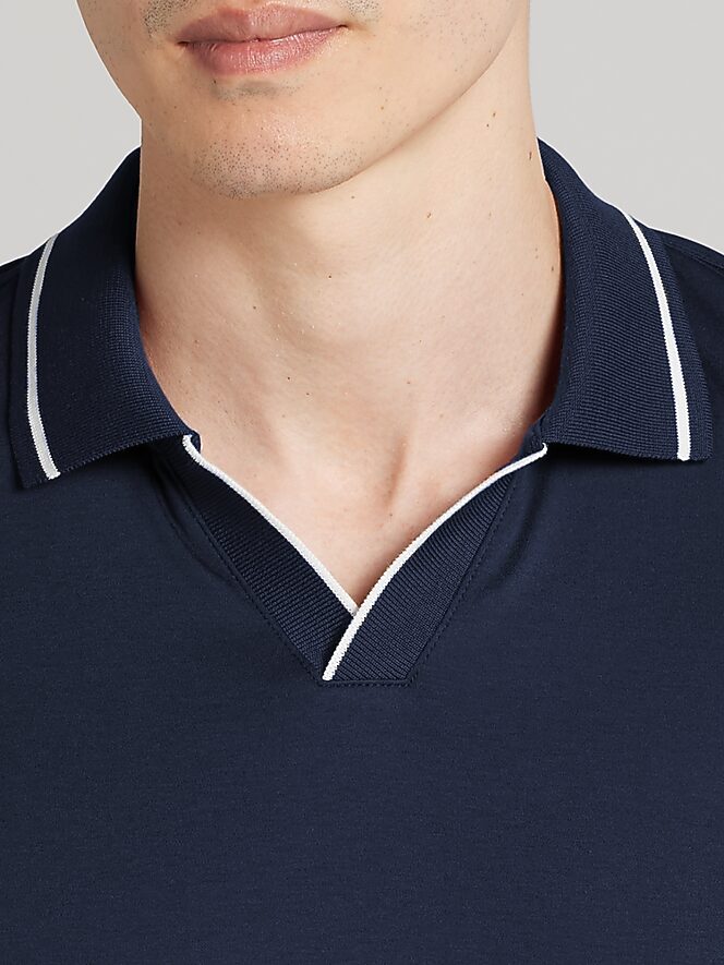 Joseph Abboud Modern Fit Long Sleeve Johnny Polo