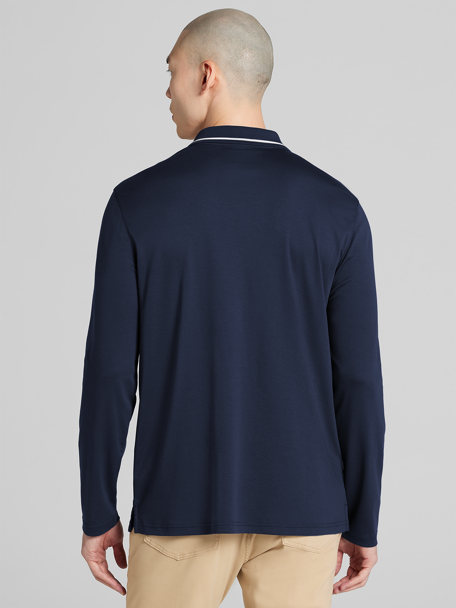 Modern Fit Long Sleeve Johnny Polo