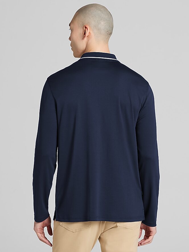 Joseph Abboud Modern Fit Long Sleeve Johnny Polo